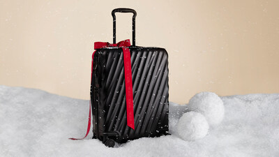 19 Degree 洲際可擴展四輪手提旅行箱（黑色紋理）